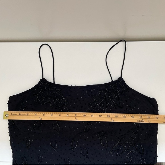 Vintage beaded whimsigoth dress asymmetric tiered fairy dark grunge witchy goth - Picture 14 of 16